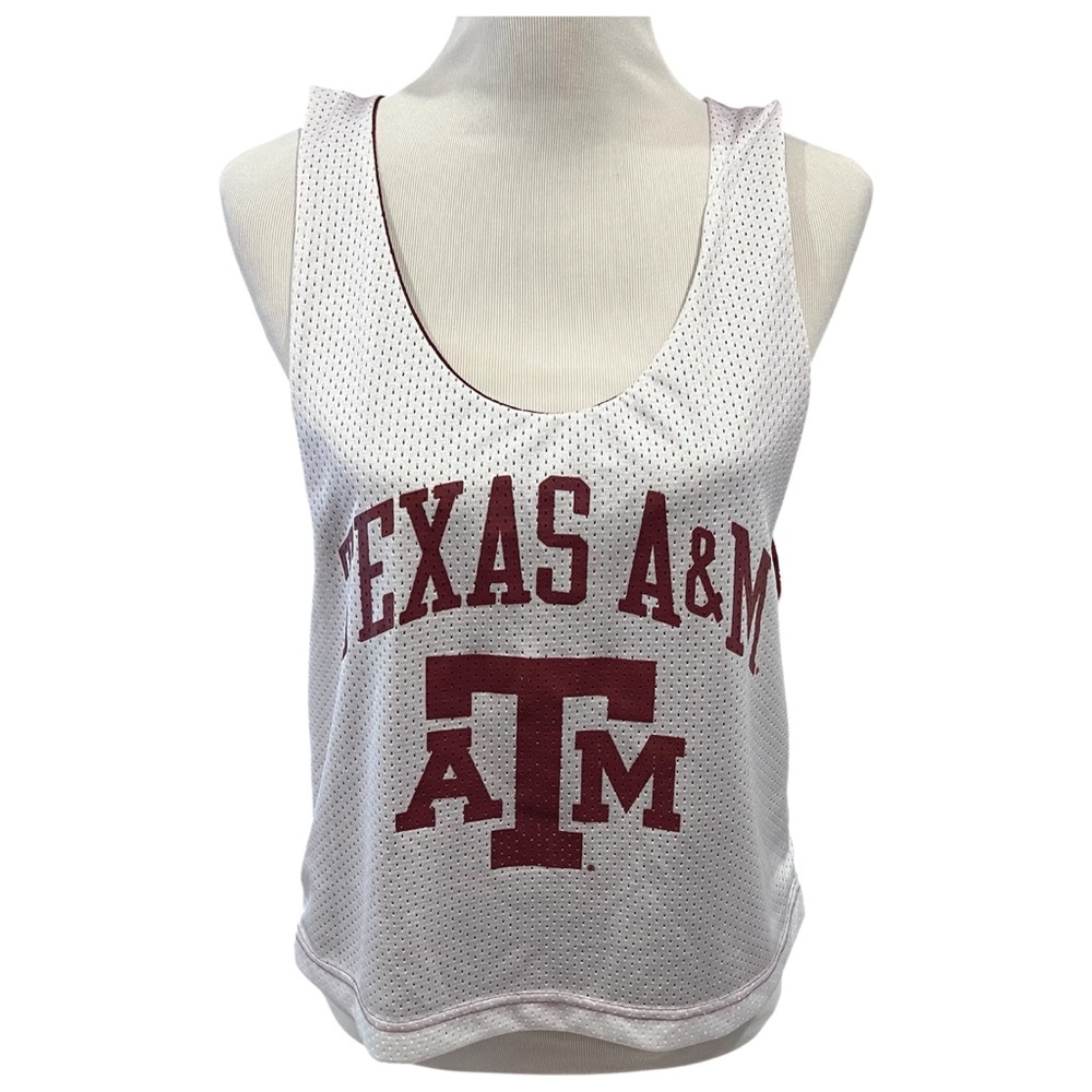 The League Texas A&M Unisex Reversible Mesh Jersey Tank Size Small